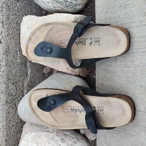Birkenstock Betula Black Flip Flop Sandals Size 41 Ladies Size 10 Men's Size 8